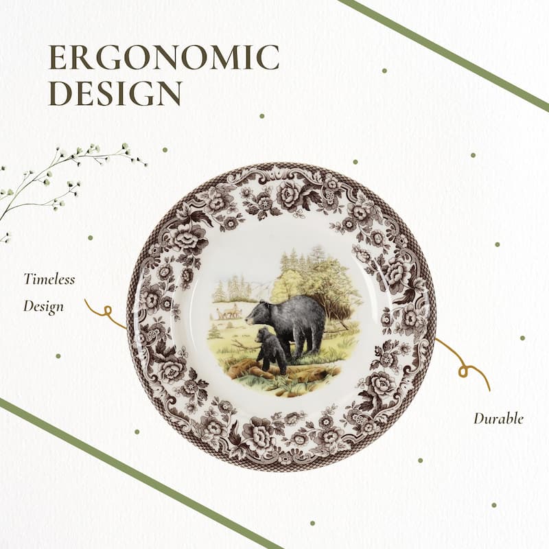 Spode Woodland Dinner Plate Animal Motifs