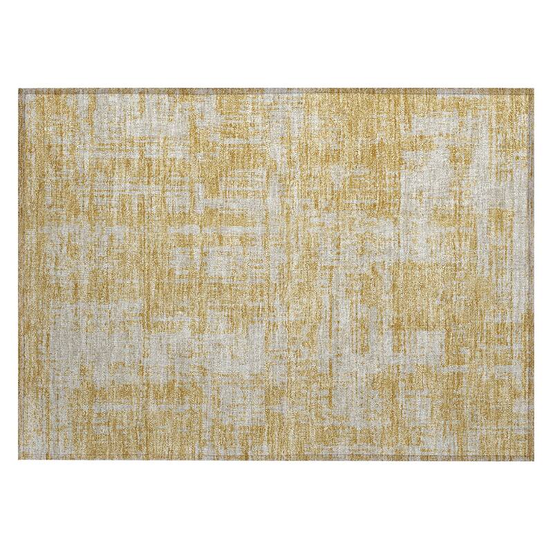 Machine Washable Indoor/ Outdoor Chantille Abstract Solid Rug
