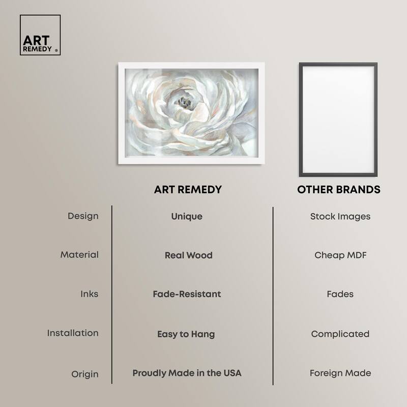 Powdery Peony Shadowbox by Art Remedy