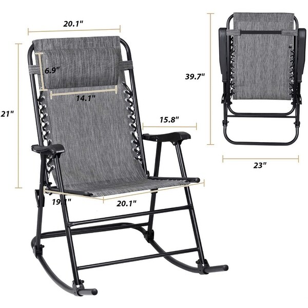 Outdoor folding best sale glider chair