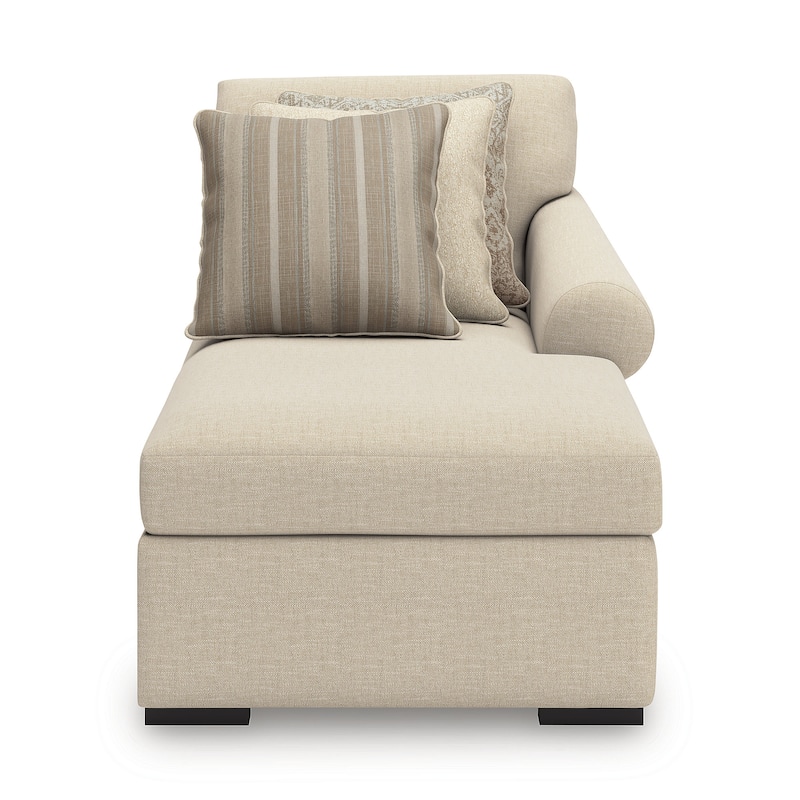 Signature Design by Ashley LadyMae Beige 4-Piece Sectional with Chaise