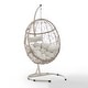 preview thumbnail 2 of 12, Crosley Cleo Outdoor/ Indoor Wicker Hanging Egg Chair - 42"W x 42"D x 81"H