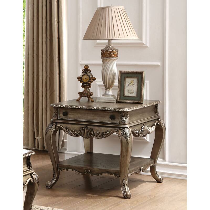 Liam Vintage Oak Rectangular End Table