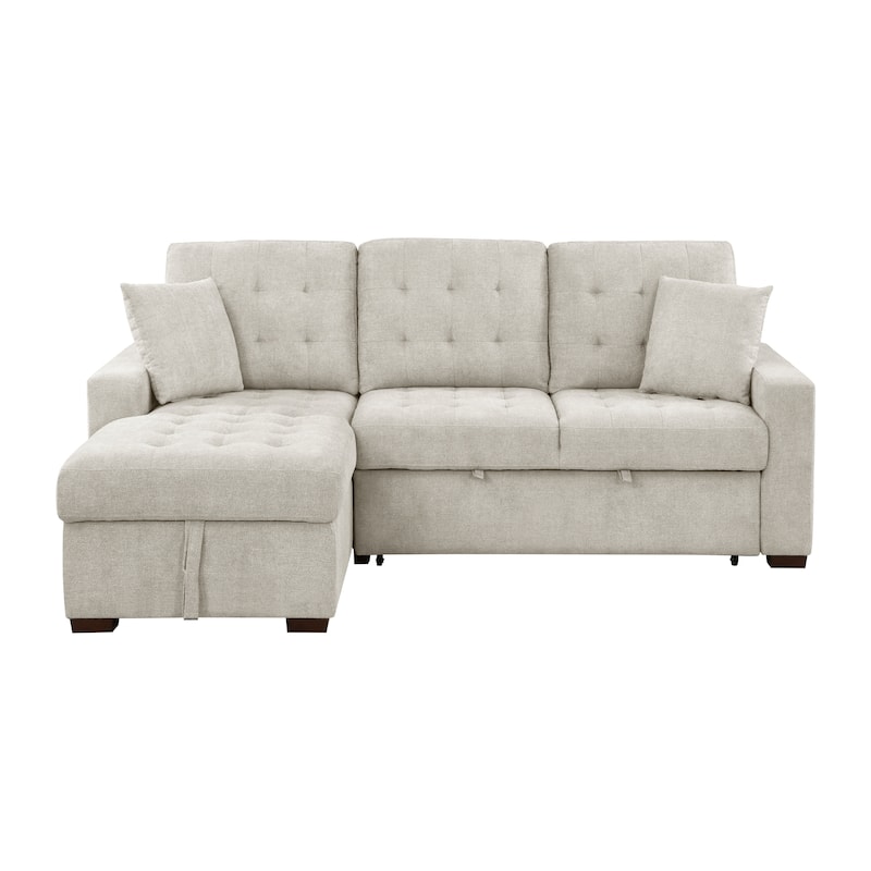 Almeria 2-Piece Sectional Sofa with Pull-out Bed and Left Chaise