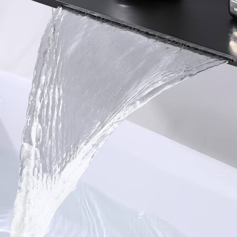 Topcraft Wall Mount Single Handle Waterfall Bathroom Faucet