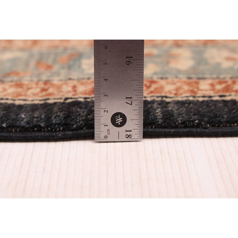 ECARPETGALLERY Hand-knotted Lahore Finest Collection Black, Copper Wool Rug - 9'1 x 11'9