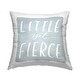 preview thumbnail 1 of 5, Stupell Little Yet Fierce Blue Nursery Printed Outdoor Throw Pillow Design by MakeWells