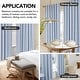preview thumbnail 37 of 37, Living Room Curtains Back Tab Rod Pocket Faux Linen Blackout 2 Panels