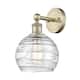 Option Antique Brass / Clear Deco Swirl