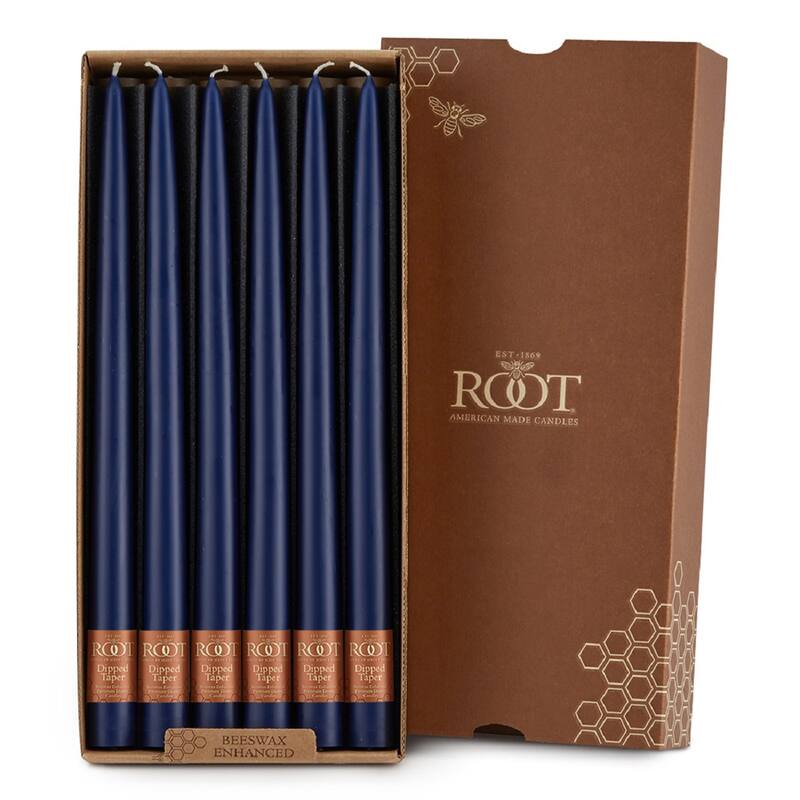 ROOT Hand Dipped Taper Candles - 12 Ct - Abyss - 12 X .88