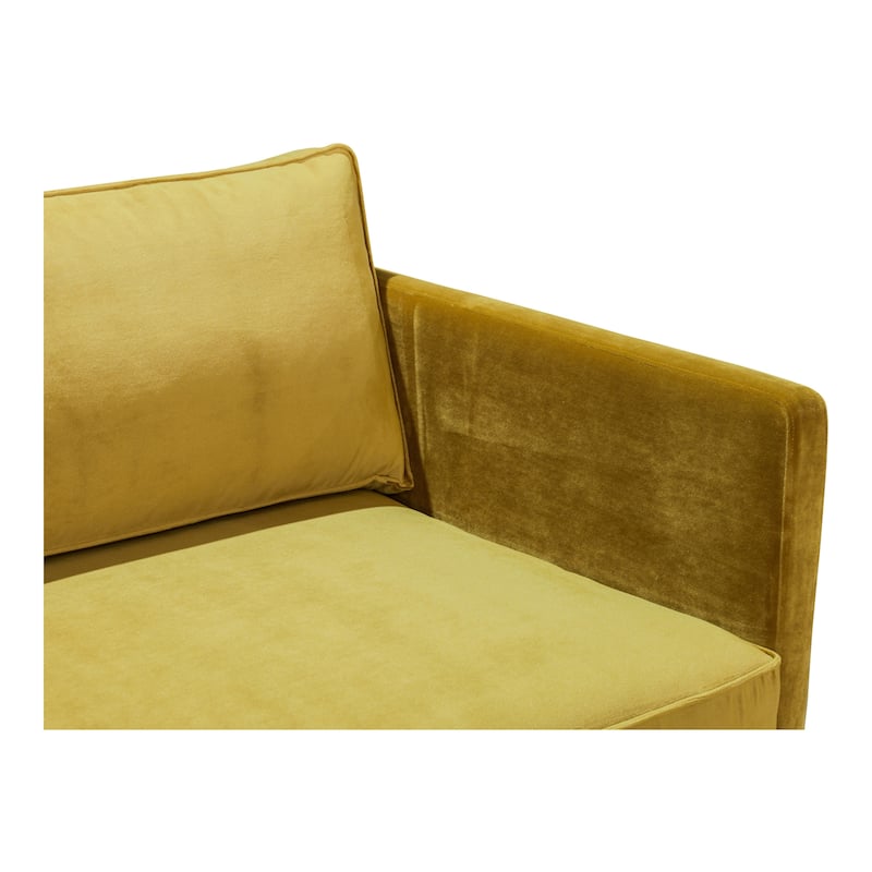 Aurelle Home Majestic Scandinavian Modern Velvet Sofa