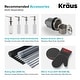 preview thumbnail 68 of 158, KRAUS Standart PRO Undermount Single Bowl Stainless Steel Kitchen Sink