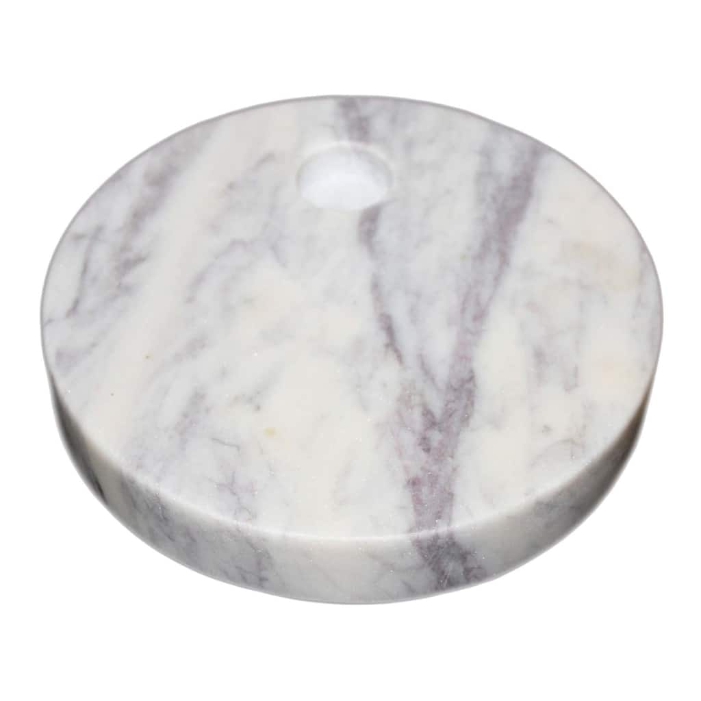 Marble Disk Taper Holder LP- ST - WHITE