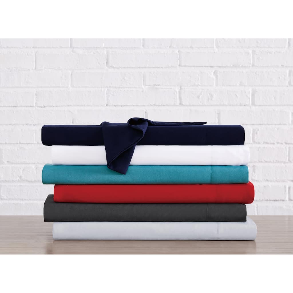 FUBU Solid Microfiber Sheet Set + Extra Pillowcases