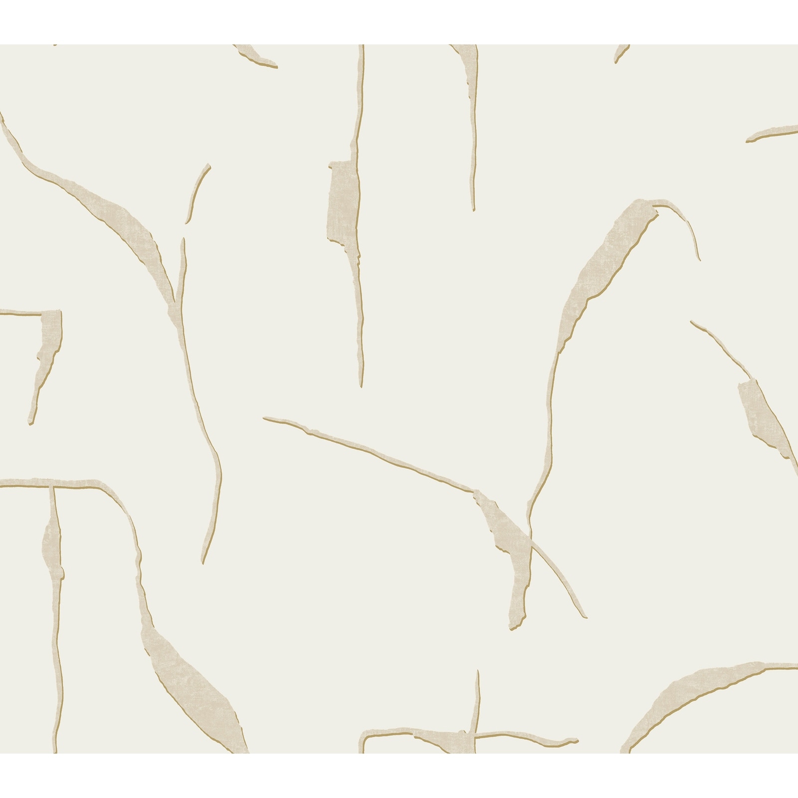 Nikki Chu Ivory Coast Caramel and Gold Premium Peel and Stick Wallpaper