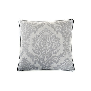 Jiti Indoor Grey Modern & Contemporary Large Damask Cotton Accent ...