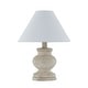 preview thumbnail 1 of 2, Amos 12" Mini Lamp with Linen Shade, Beige (Set of 2)