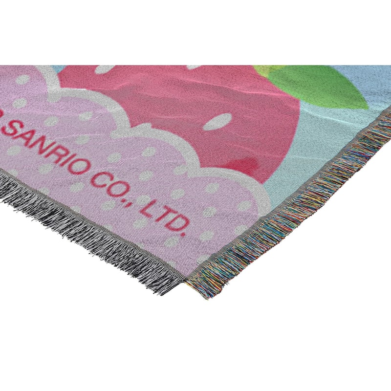 Sanrio Cinnamoroll StrawBerry Surprise Woven Tapestry Throw Blanket