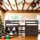 preview thumbnail 2 of 46, Twin Size Loft Bed With Two Shelves And Two Drawers