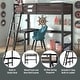 preview thumbnail 36 of 67, Hillsdale Caspian Wood Twin Loft Bed with Desk
