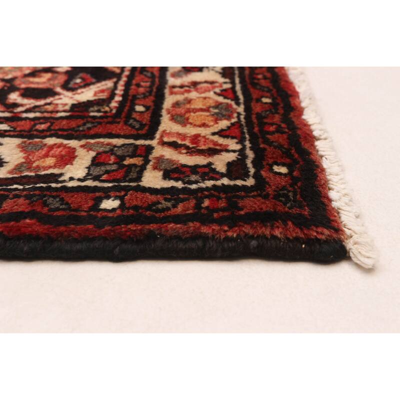 ECARPETGALLERY Hand-knotted Andelz Black Wool Rug - 3'9 x 10'5