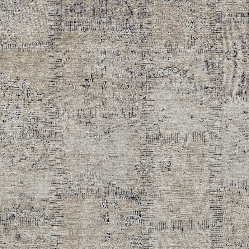 HomeRoots Patchwork Transitional Rectangle Outdoor Rug