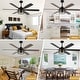 preview thumbnail 10 of 38, Cusp Barn 52/60/72 Inch Farmhouse Caged Ceiling Fan with Lights and Remote, Industiral 6 Speeds Chandelier Ceiling Fan