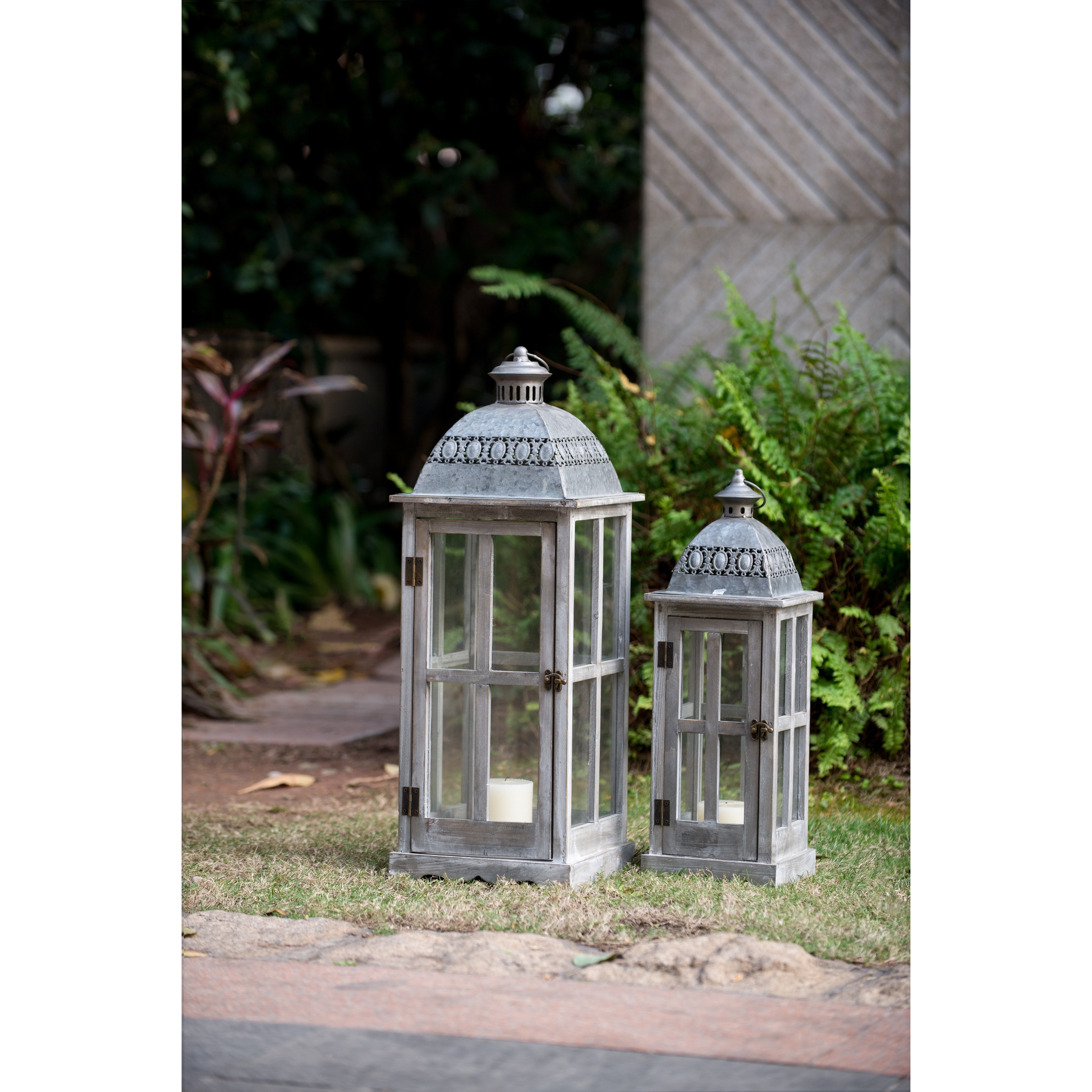 Wooden Candle Lantern Decorative Hurricane Lantern Holder Decor for Indoor Outdoor Home Garden Wedding Bed Bath Beyond 40295423