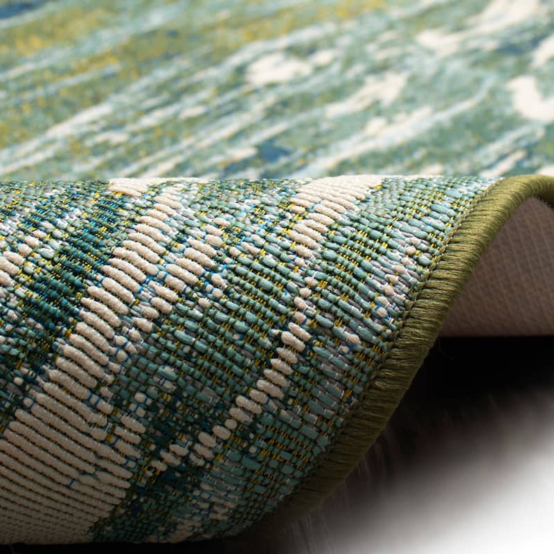 Liora Manne Esencia Caribe Indoor/Outdoor Mat Sea 2' x 2'10"