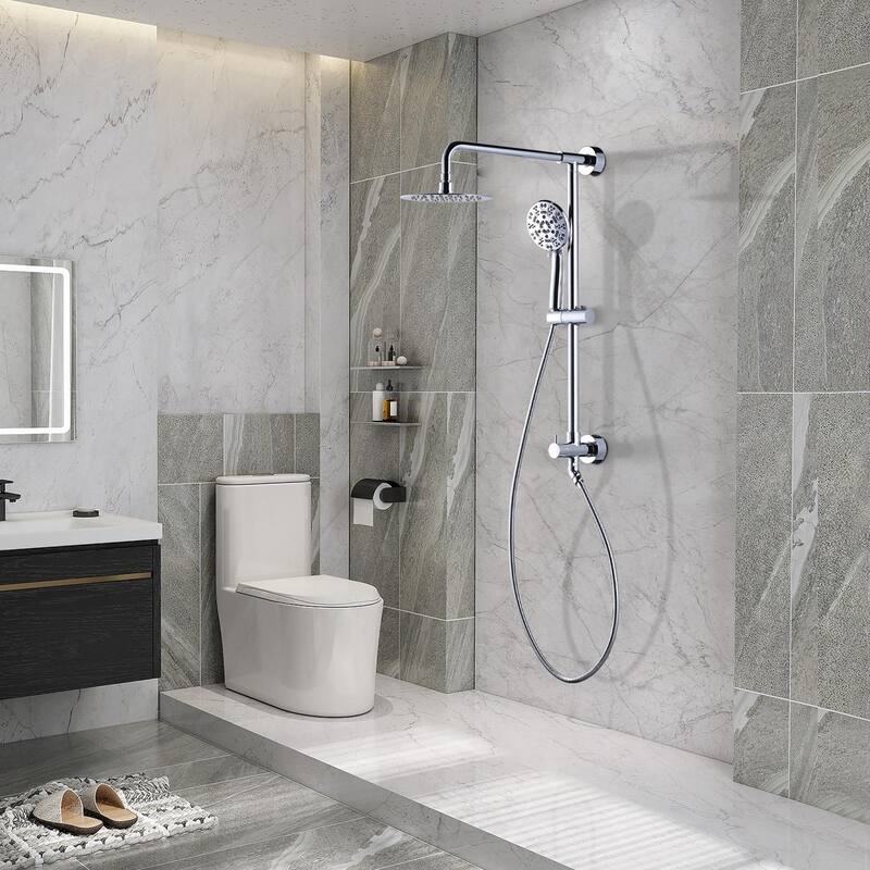 WOWOW Single Handle 7 Spray Patterns Shower Faucet Systerm