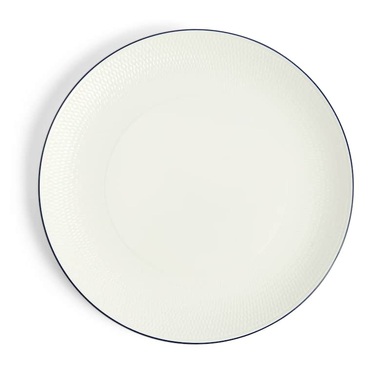Wedgwood Gio Blue Plate 11.1in, Blue Line