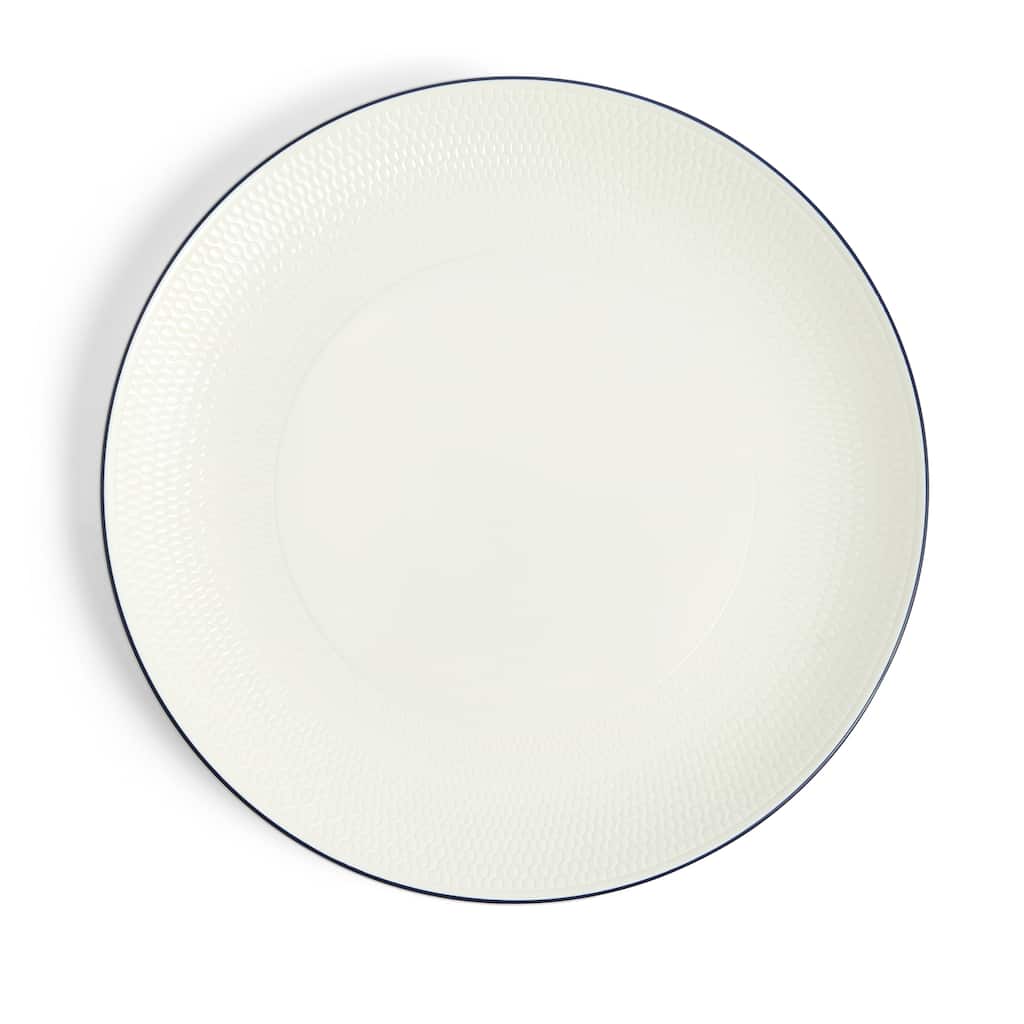 Wedgwood Gio Blue Plate 11.1in, Blue Line