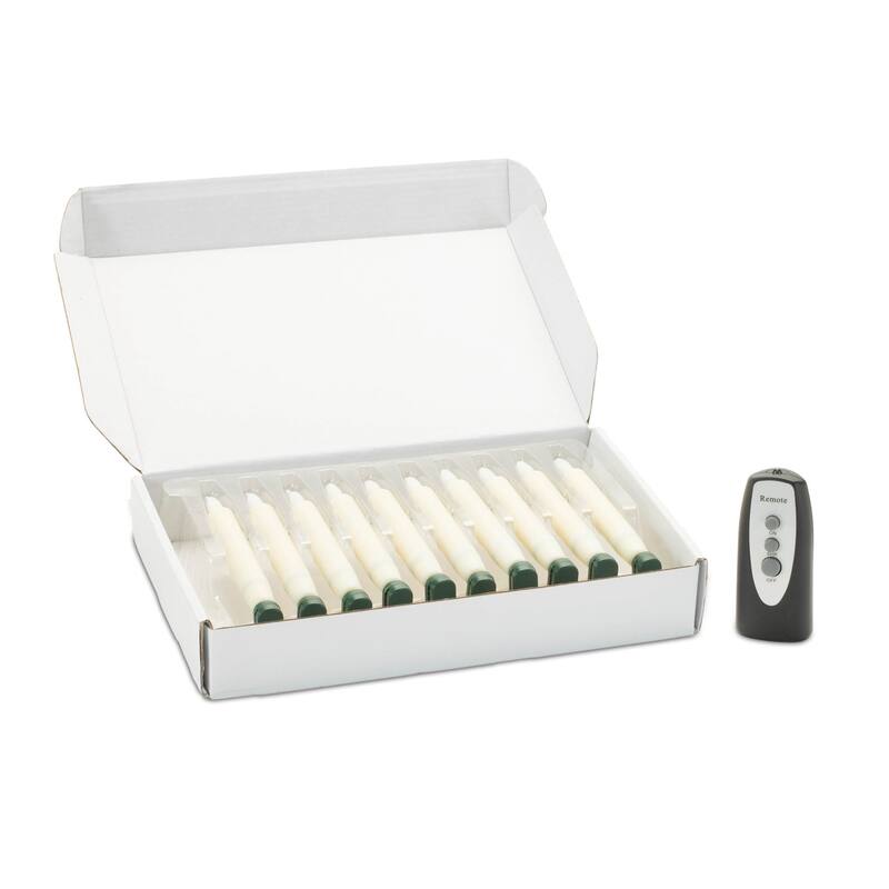 LED Clip-On Taper Candle (Set of 10) - N/A