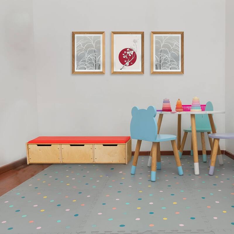 Contender Reading Bench with Drawers, Ready to Assemble Durable Birch Wood Storage Bench - 46.75"