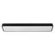 preview thumbnail 7 of 11, Rennnsan 1-Light Modern Matte Black Rectangular Integrated LED Flush Mount Light - 35.4 in. W