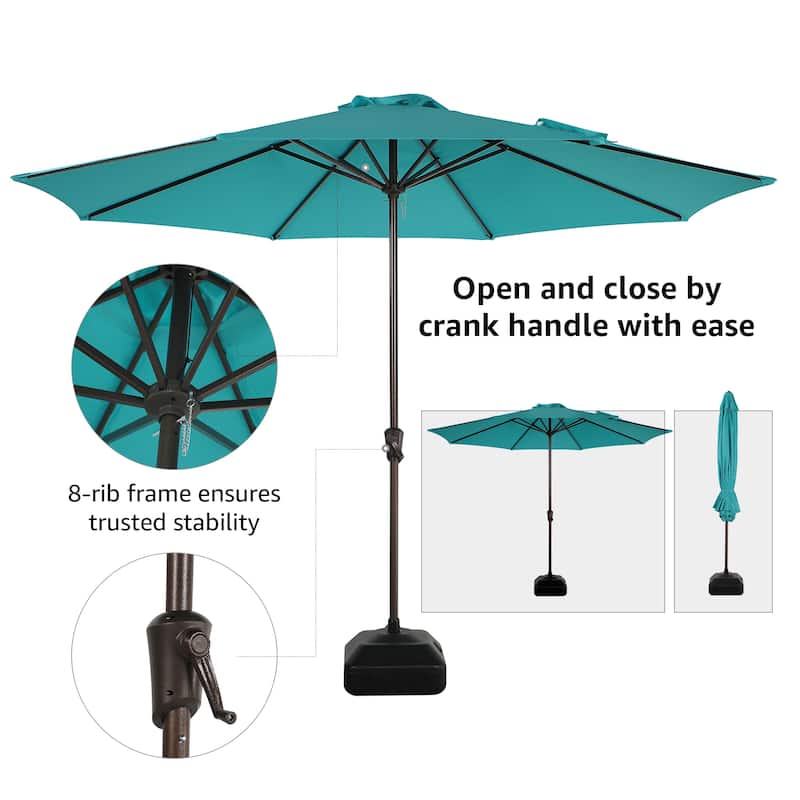 11ft Patio Market Umbrella with Crank