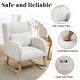 preview thumbnail 35 of 80, HOMYKA 28" Wide Rocking Chair for Nursery