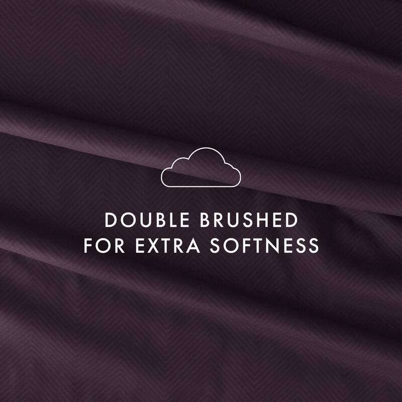 Soft Essentials Embossed Chevron Design 4-piece Deep Pocket Bed Sheet Set