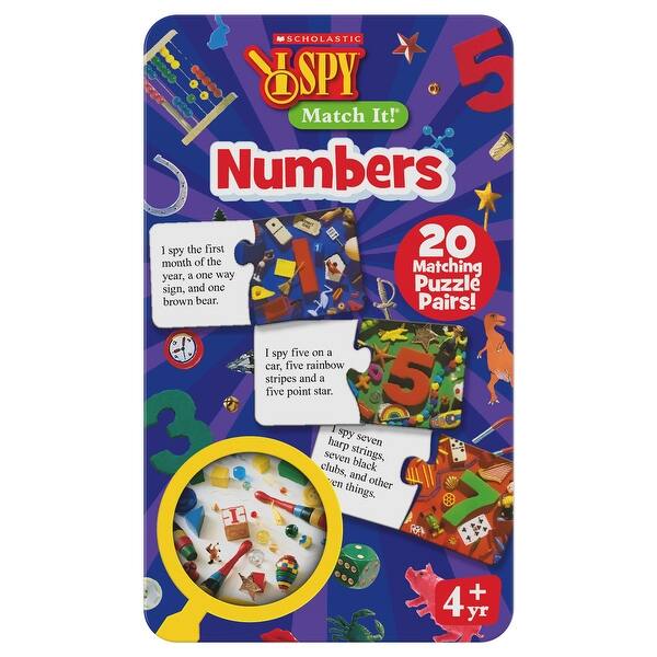 slide 2 of 4, The Learning Journey International I Spy - Match It Tin - Numbers - Multi Multi - Kids