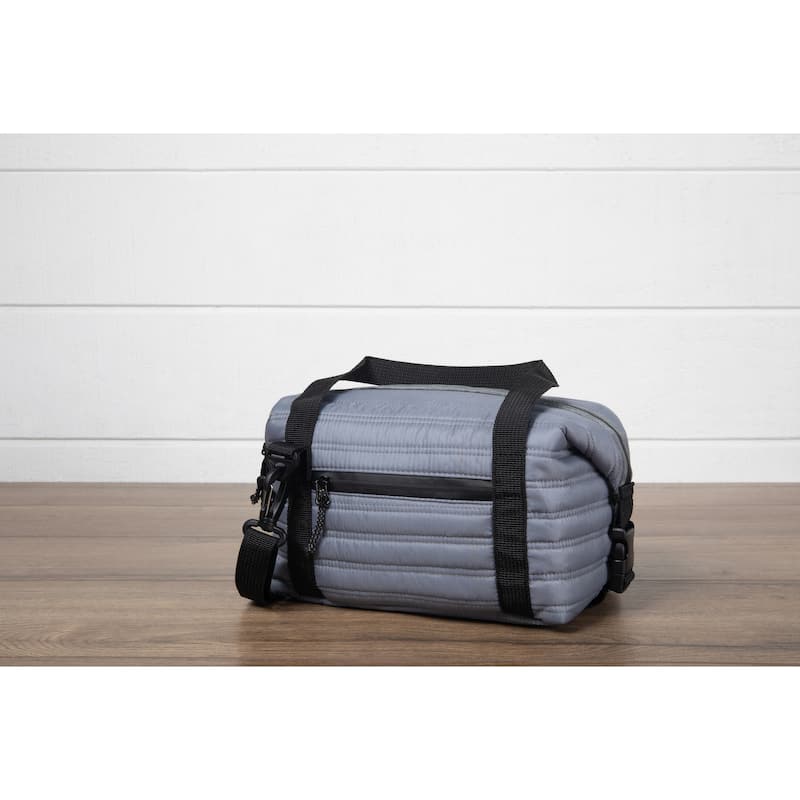Oniva Midday Quilted Washable Insulated Lunch Bag, (Gray) - Silver