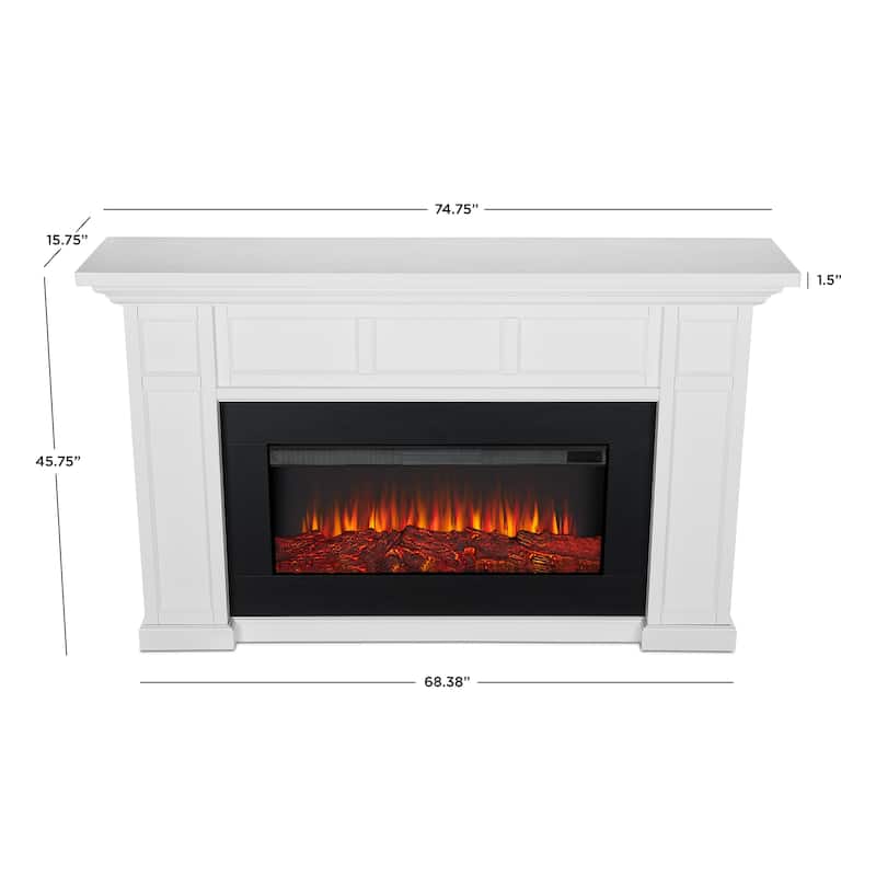 Alcott 75" Landscape Electric Fireplace by Real Flame