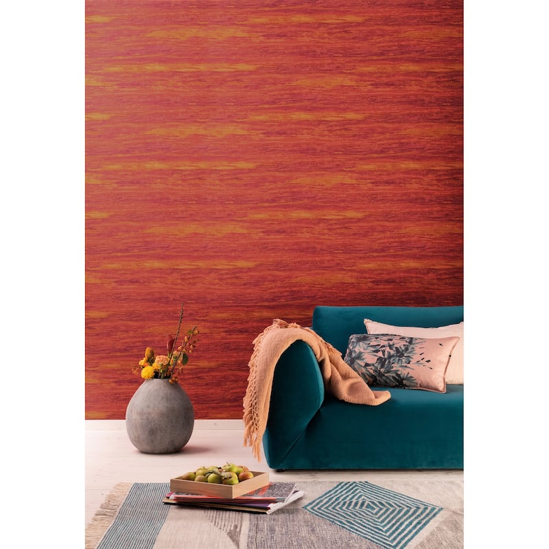 Galerie Wallcoverings Energy Collection Grasscloth Effect Matte Wallpaper Roll