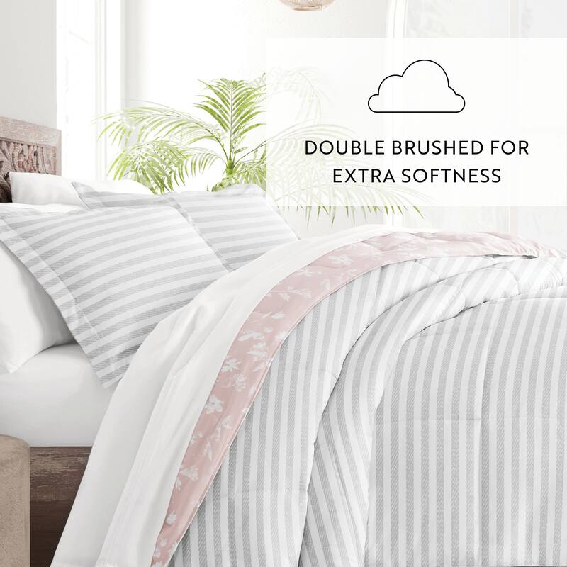 Becky Cameron Premium Pressed Flowers Reversible Comforter Set