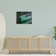 preview thumbnail 9 of 8, Stupell Industries Green Rowboat Canoe Floating Lake Dock Photography Canvas Wall Art, Design by Daphne Polselli