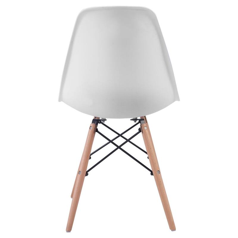 4-Piece Dining Chair Set with ABS Seat and Stylish Beech Wood Legs for Home or Office Use - 22" x 18.5" x 32" (D x W x H)