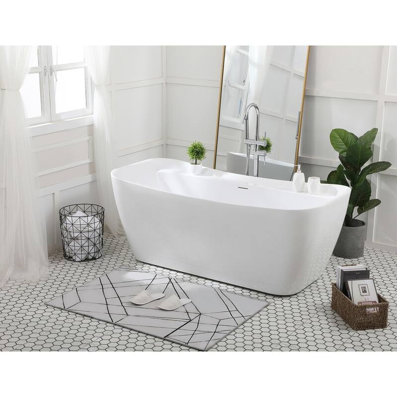 Haley Soaking Bathtub in Glossy White