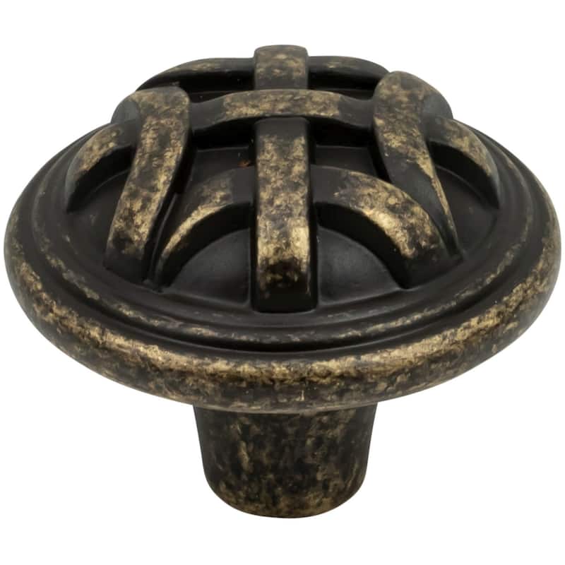 DesignPerfect DPA10L68K-10PACK Traditional Pack of (10) 1-1/4" Round - Weathered Brass