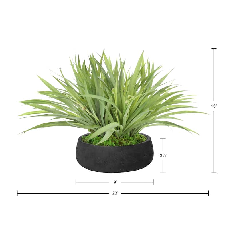 Grass Arrangement in Fiberstone Pot - 15