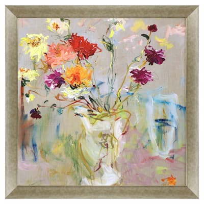 A Jug of Dahlias Framed Art Giclee Under Glass
