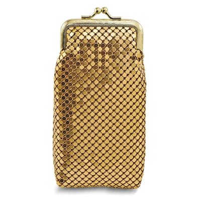 Curata Gold-Tone Sequin Eyeglass / Cigarette / Multi-Purpose Case